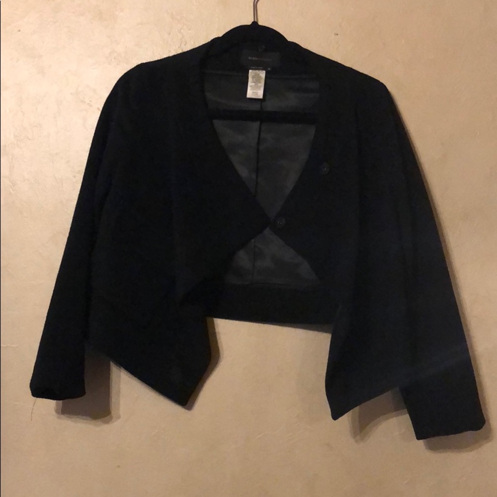 BCBGMAXAZRIA CASHMERE BLACK JACKET